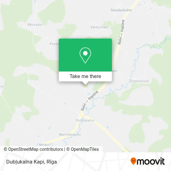 Dubļukalna Kapi map