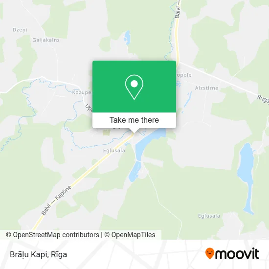 Brāļu Kapi map