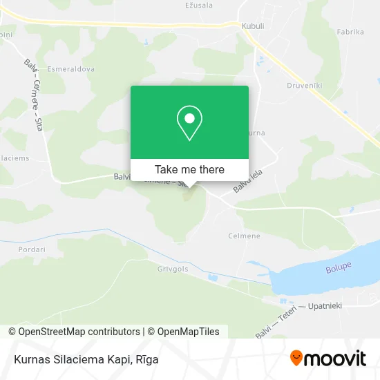 Kurnas Silaciema Kapi map