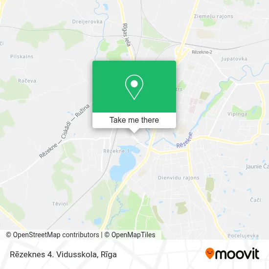 Rēzeknes 4. Vidusskola map