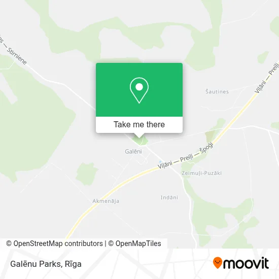 Galēnu Parks map