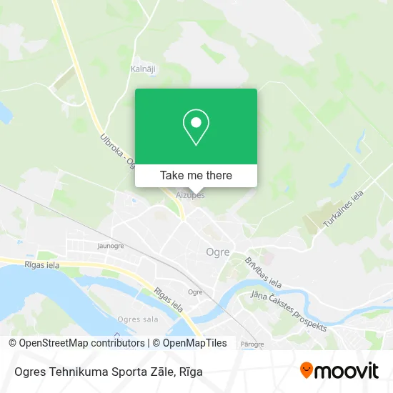 Ogres Tehnikuma Sporta Zāle map