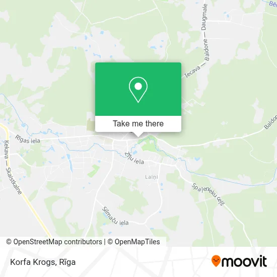 Korfa Krogs map