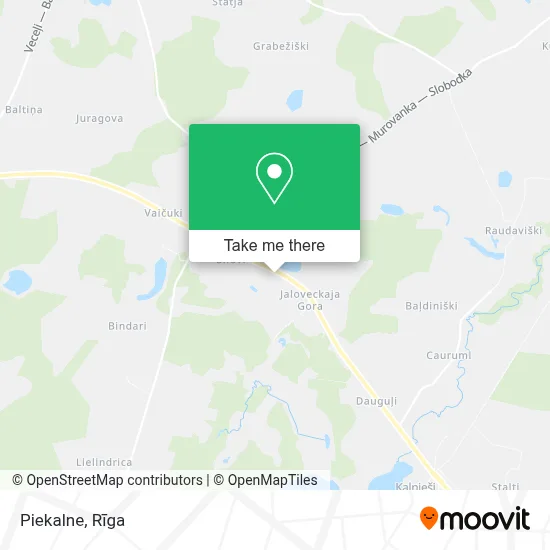 Piekalne map