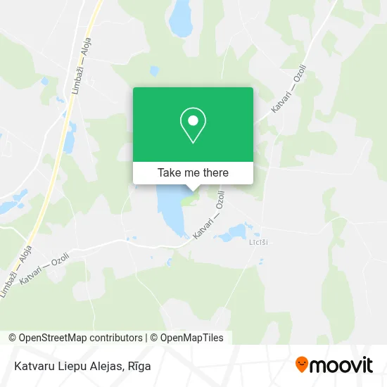 Katvaru Liepu Alejas map