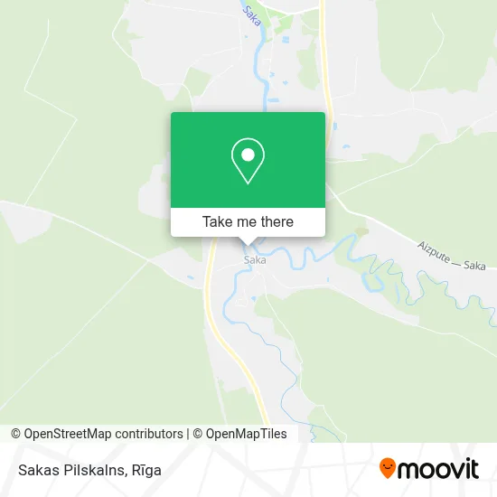 Sakas Pilskalns map