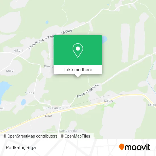 Podkalni map