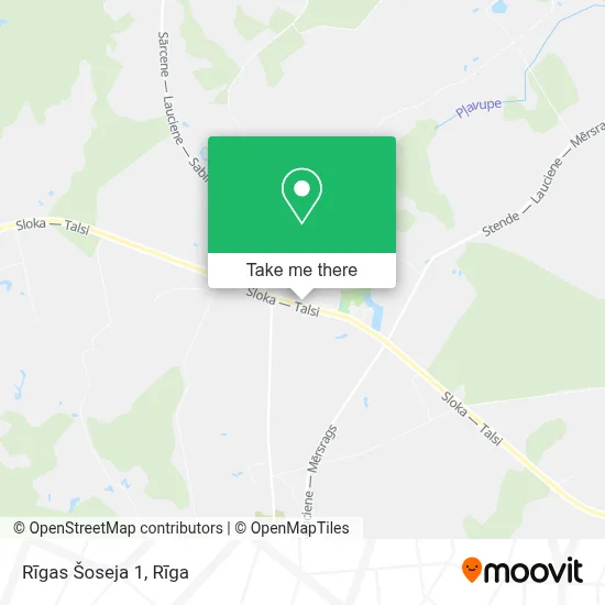 Rīgas Šoseja 1 map