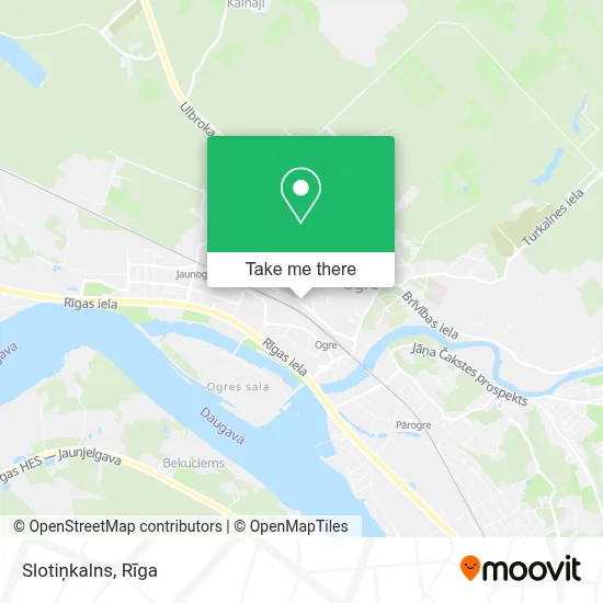 Slotiņkalns map