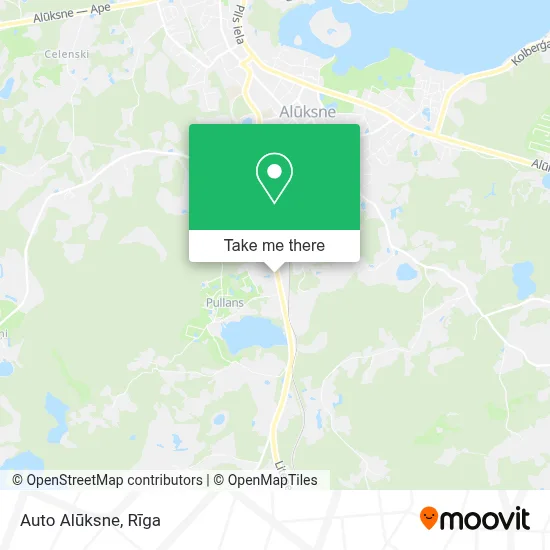 Auto Alūksne map