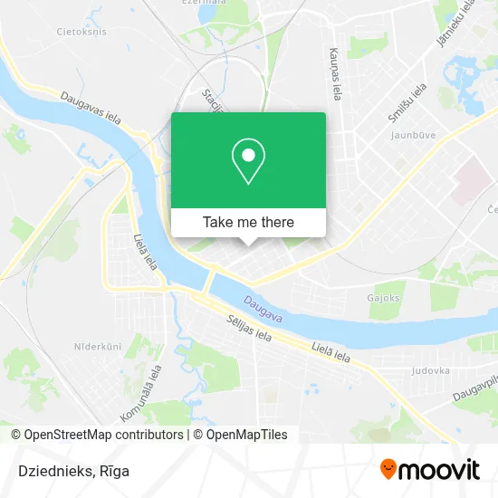 Dziednieks map