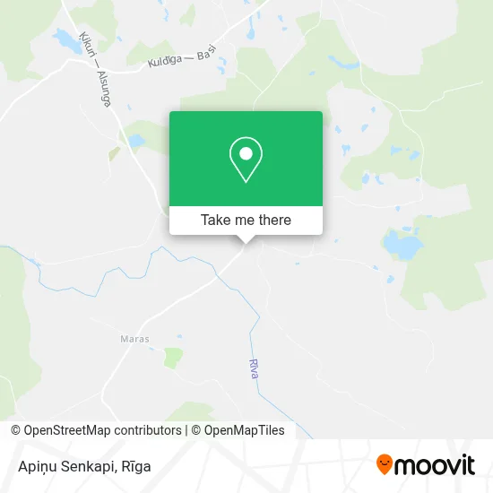 Apiņu Senkapi map
