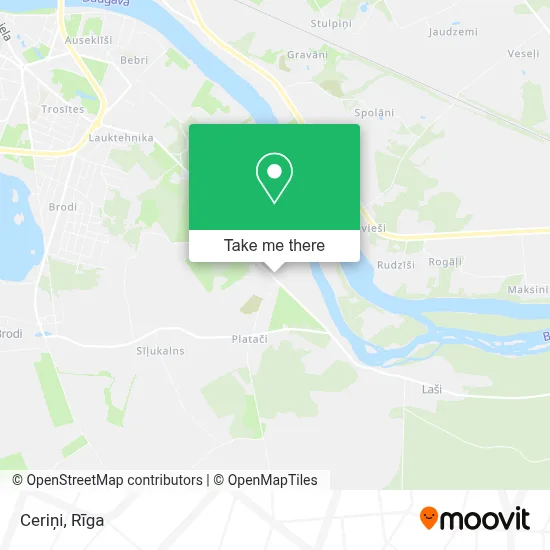 Ceriņi map