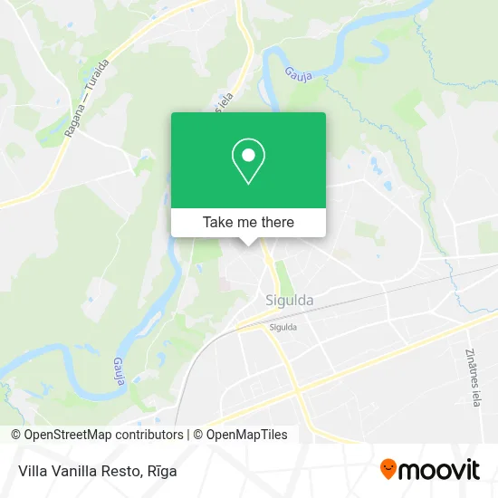 Villa Vanilla Resto map
