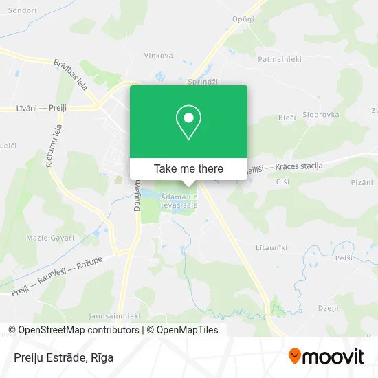 Preiļu Estrāde map