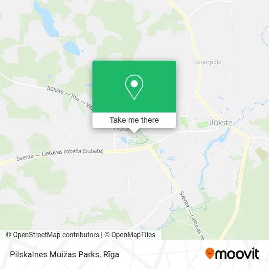 Pilskalnes Muižas Parks map