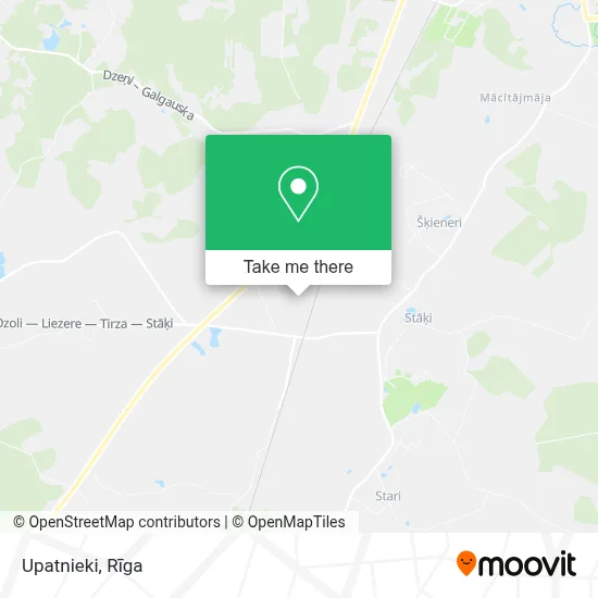 Upatnieki map