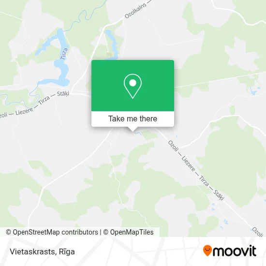 Vietaskrasts map