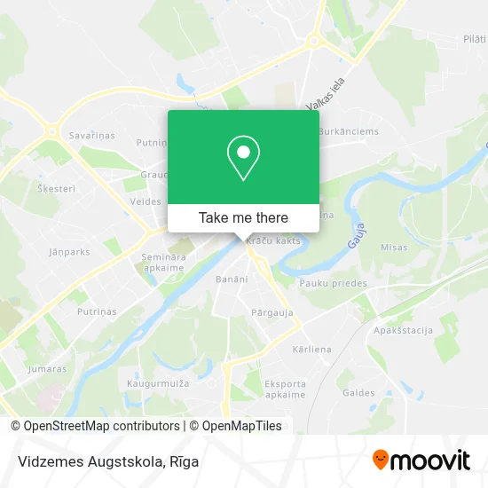 Vidzemes Augstskola map