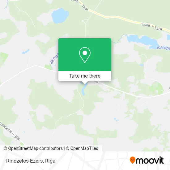 Rindzeles Ezers map