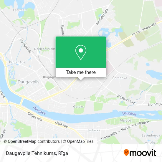 Daugavpils Tehnikums map