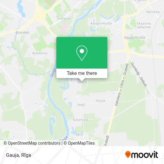 Gauja map