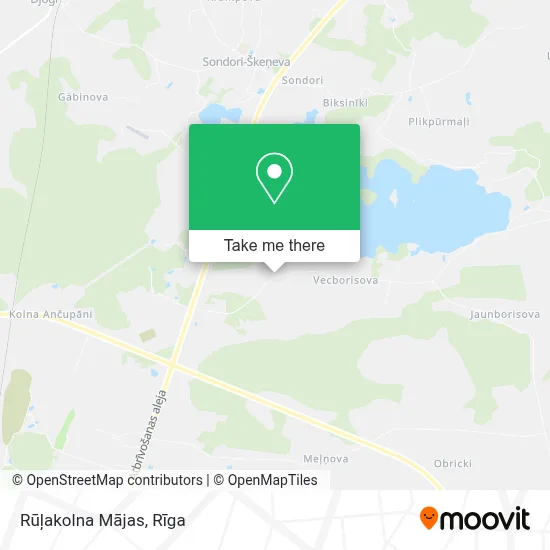 Rūļakolna Mājas map