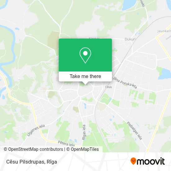 Cēsu Pilsdrupas map