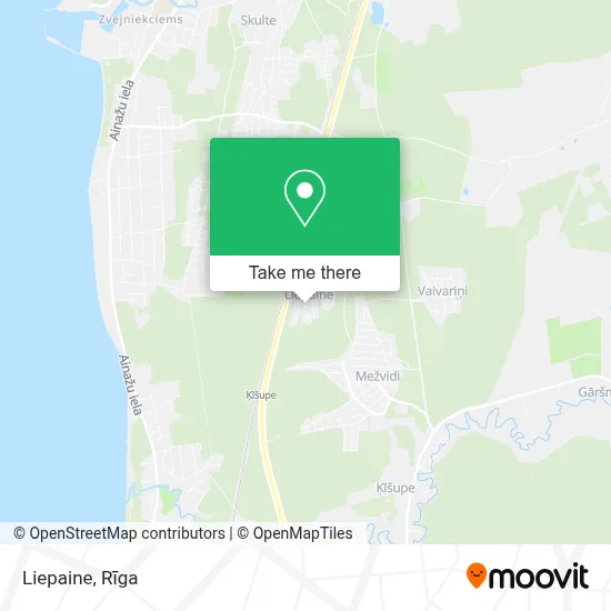 Liepaine map