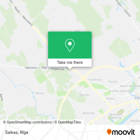 Šalkas map