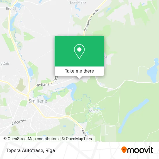 Tepera Autotrase map