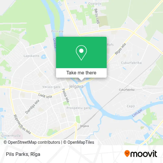 Pils Parks map