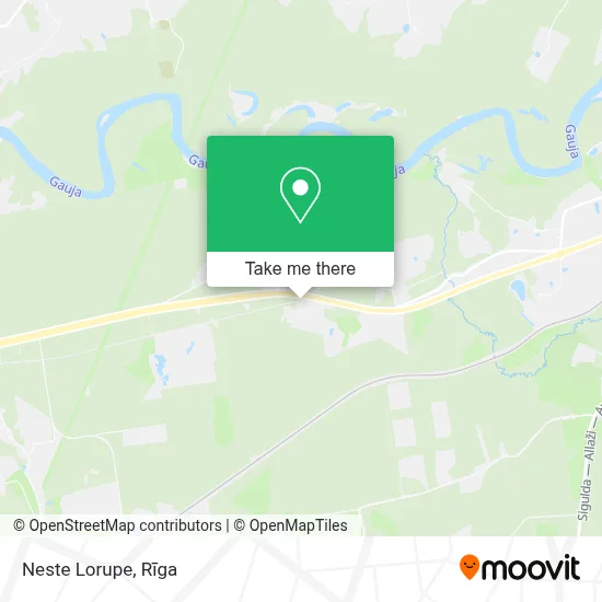 Neste Lorupe map