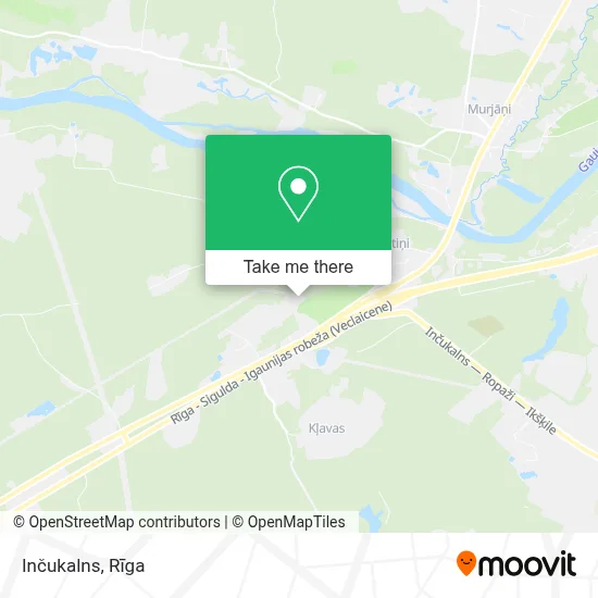 Inčukalns map