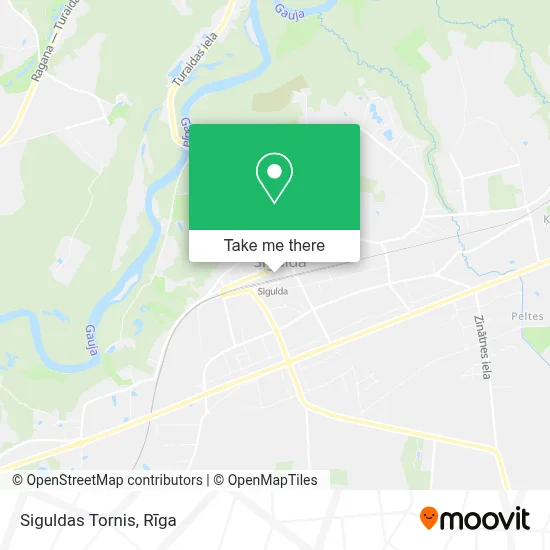Siguldas Tornis map