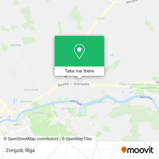 Zvirgzdi map