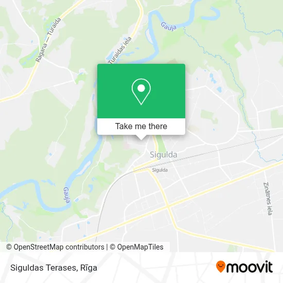 Siguldas Terases map
