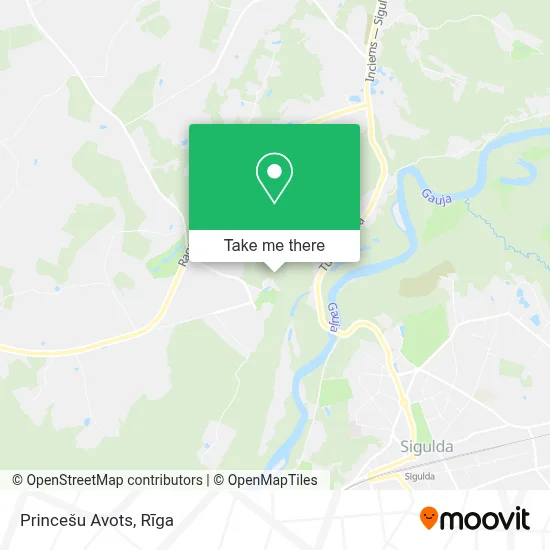 Princešu Avots map