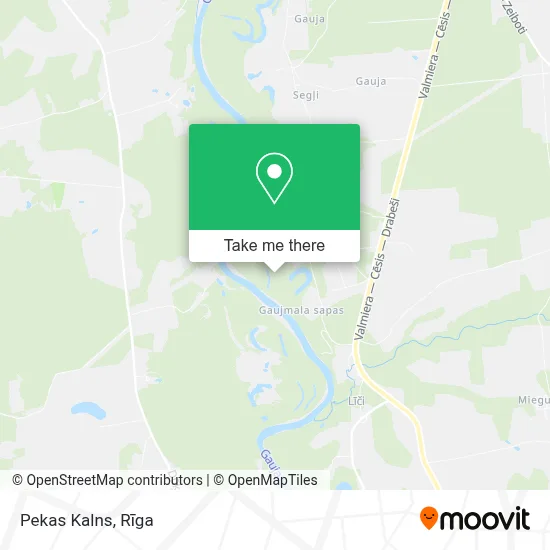 Pekas Kalns map