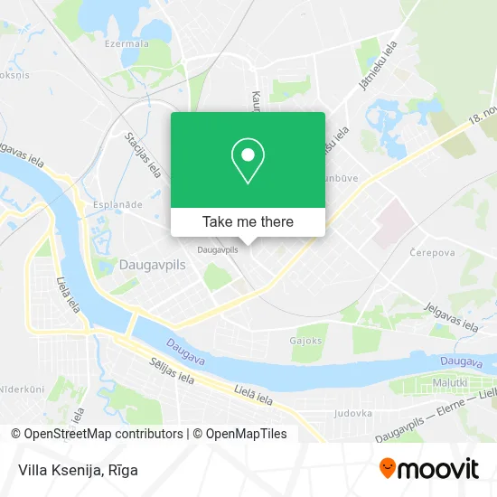 Villa Ksenija map