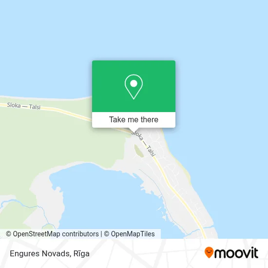 Engures Novads map
