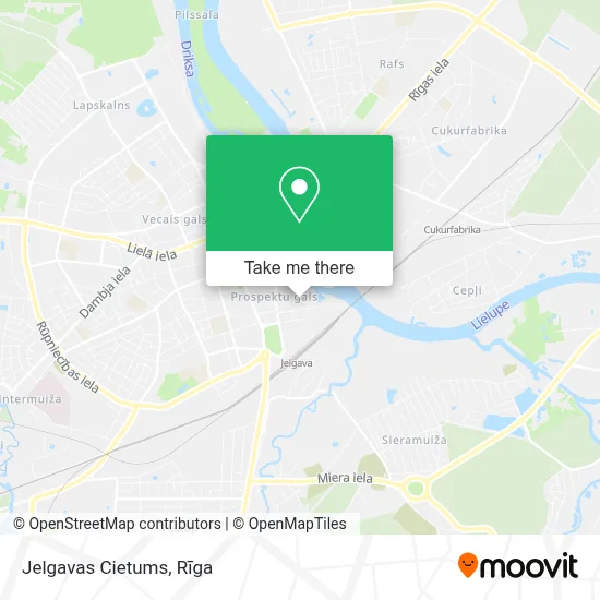 Jelgavas Cietums map