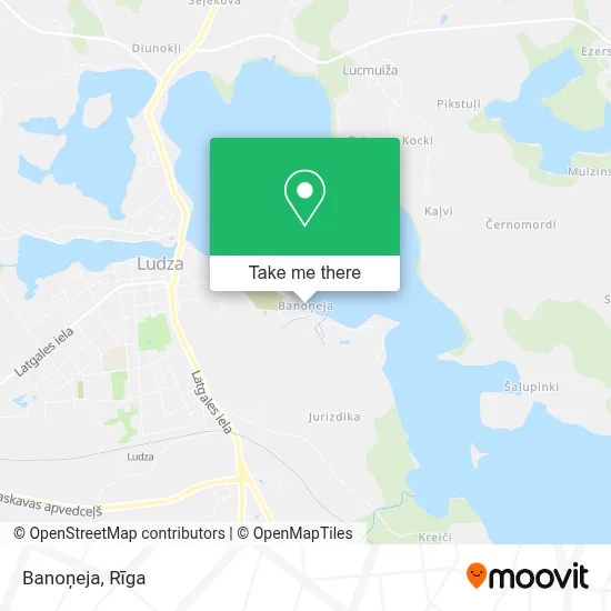 Banoņeja map