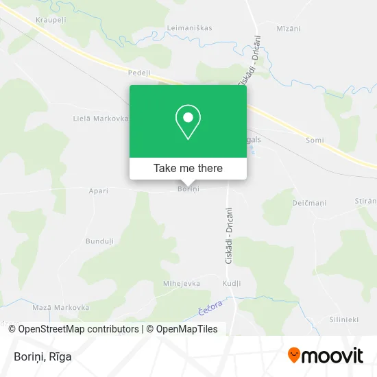 Boriņi map