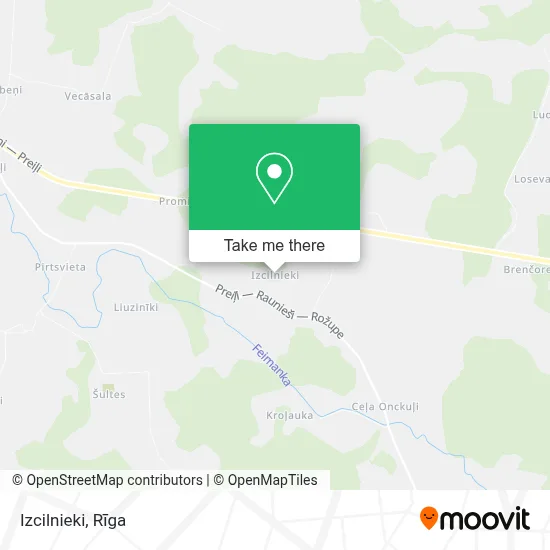 Izcilnieki map