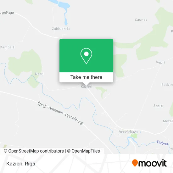 Kazieri map