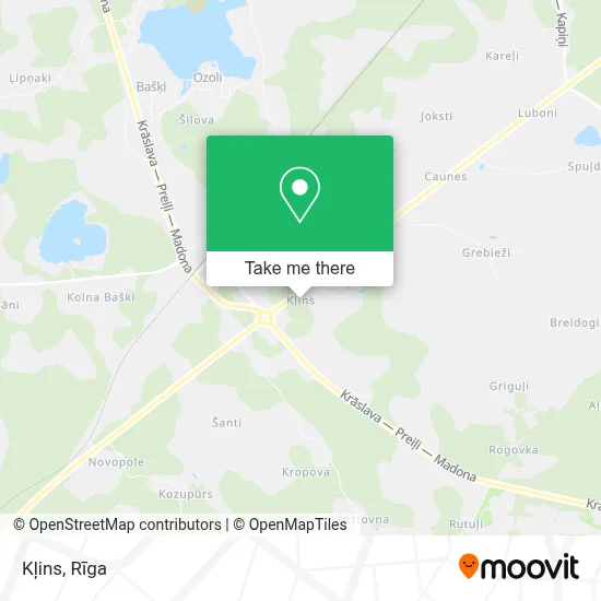 Kļins map