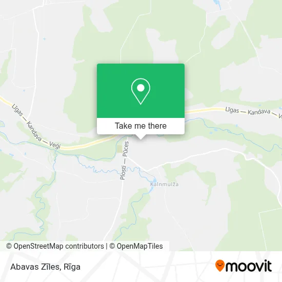 Abavas Zīles map