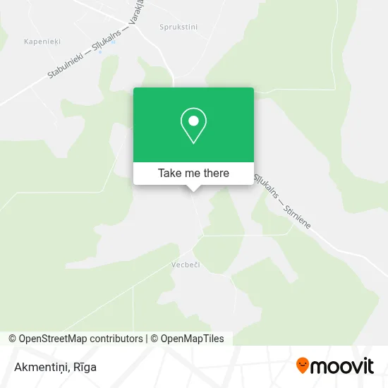 Akmentiņi map