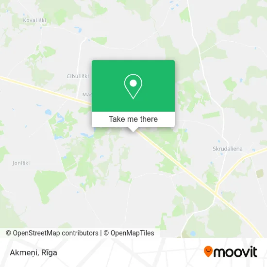 Akmeņi map